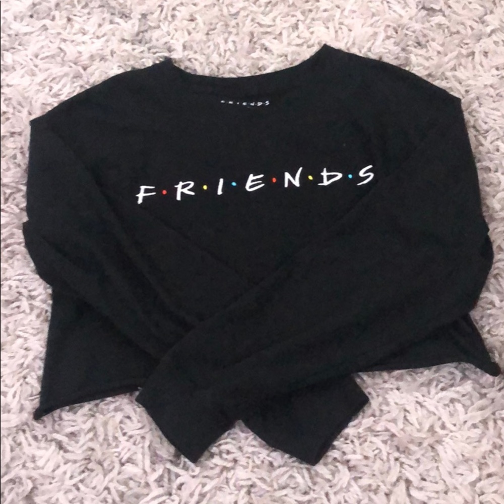 FRIENDS black forever 21 crop top